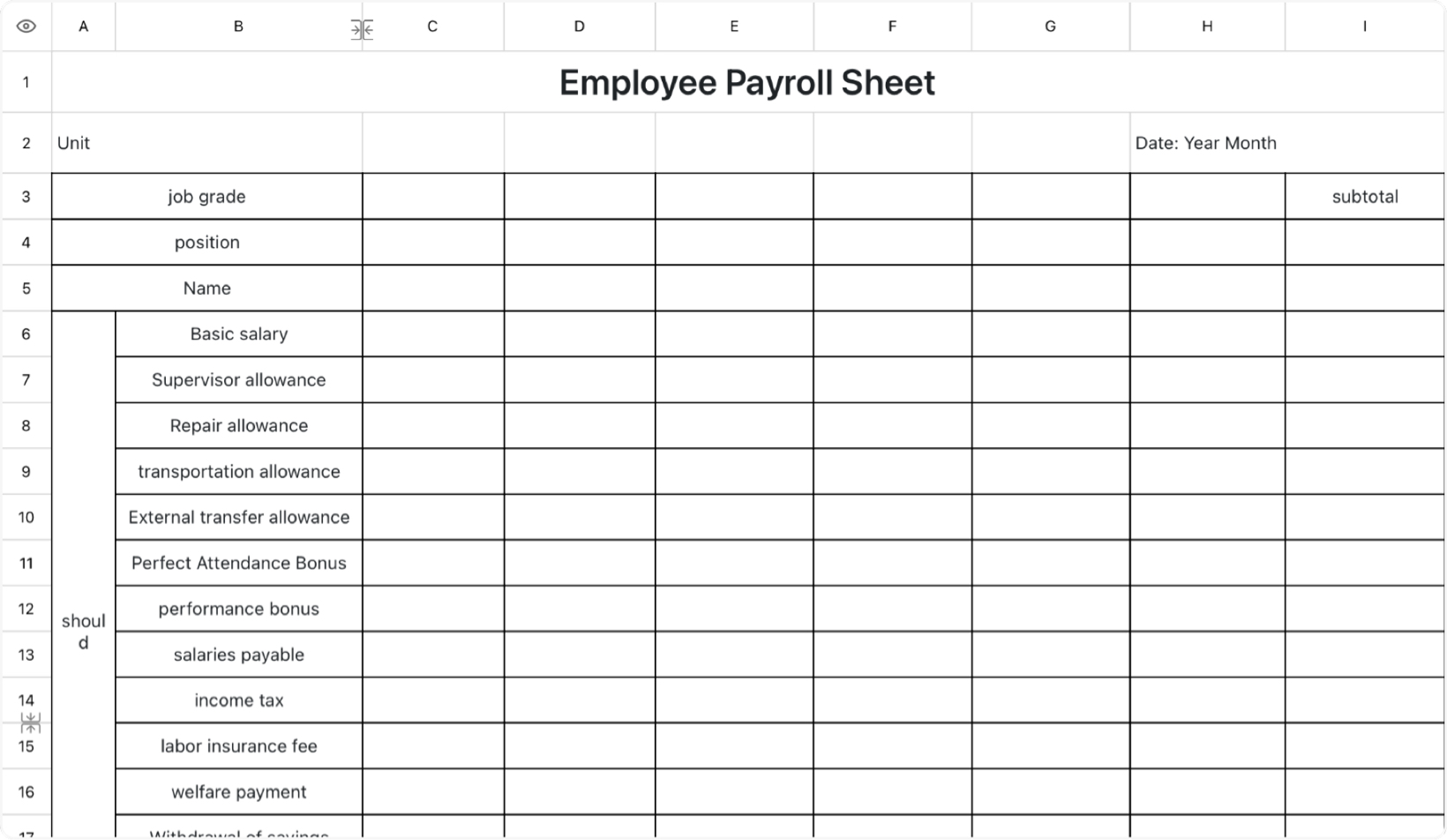 Employee Salary Table 6